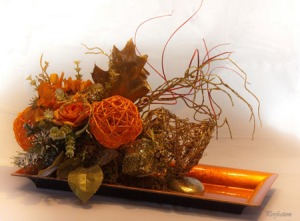 Aranjament floral de toamnă (și de Halloween)